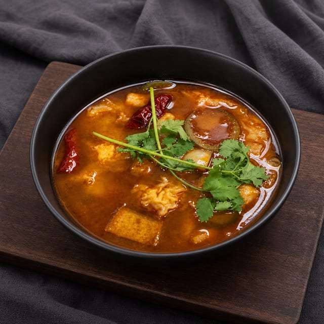 A15. Spicy Wonton Soup.