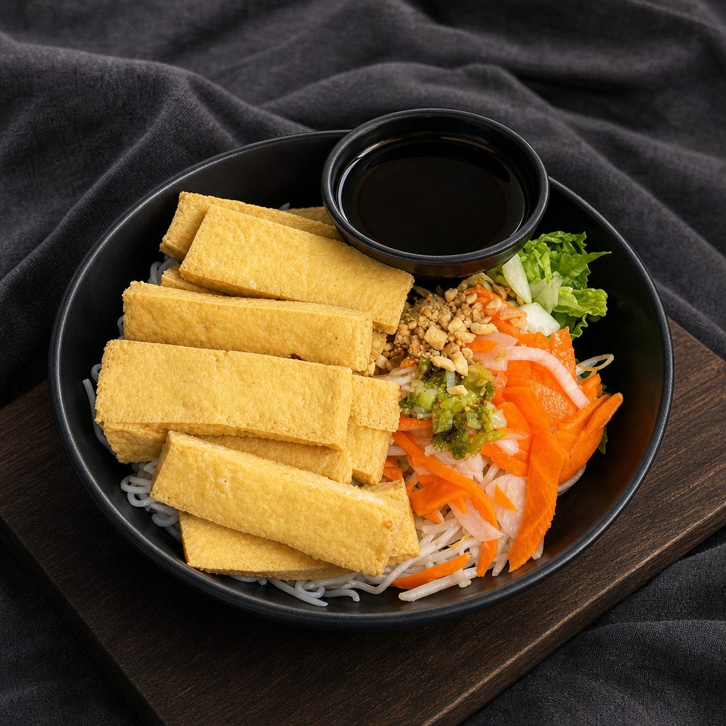 VT7. Vermicelli Fried Tofu (Veggie Sauce).