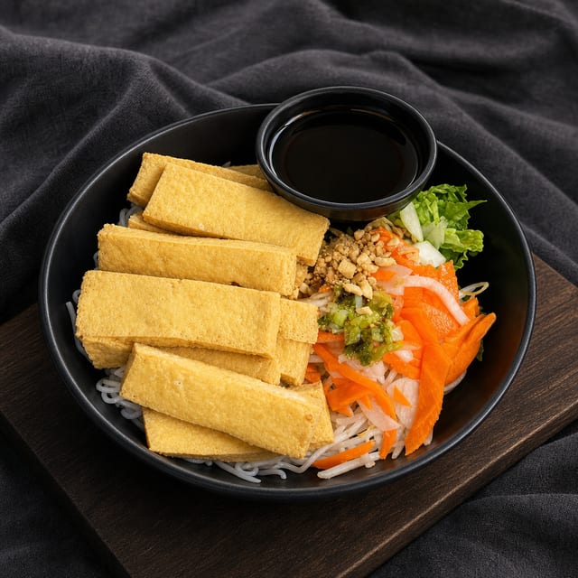 VT7. Vermicelli Fried Tofu (Veggie Sauce).