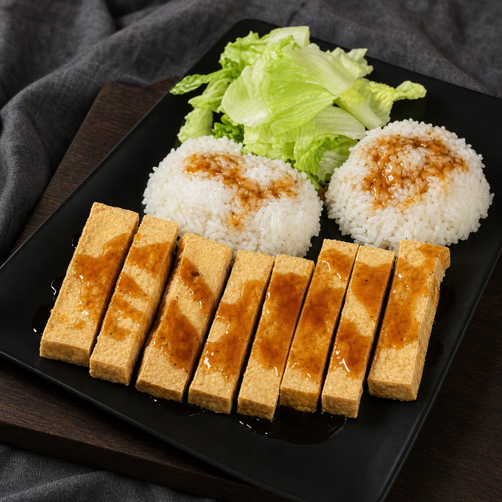 VT4. Fried Tofu Teriyaki.