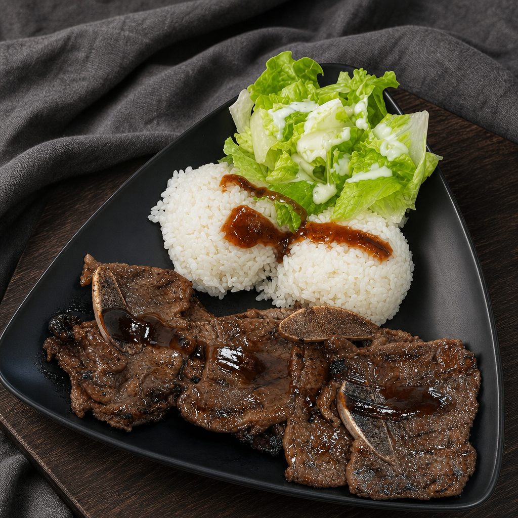 TR7. Beef Short Ribs Teriyaki.