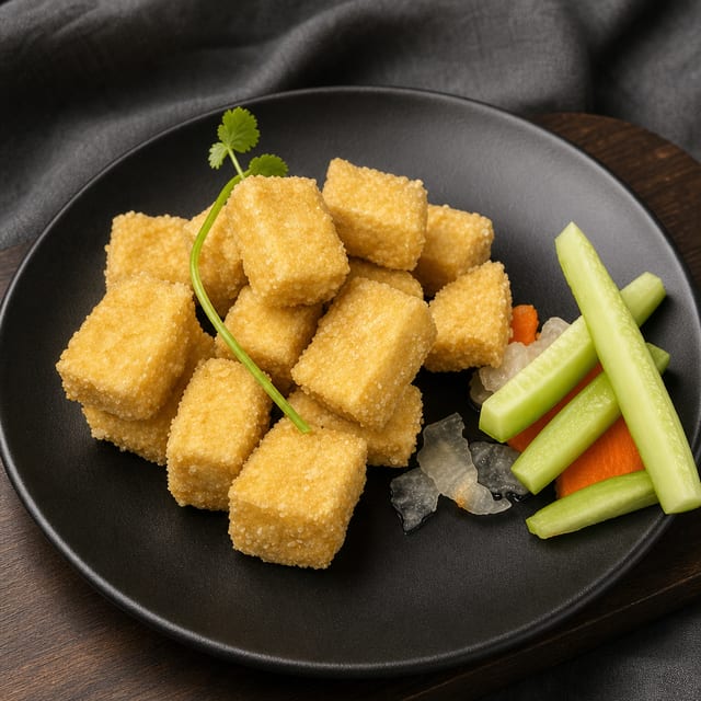 A8. Butter Garlic Crispy Tofu.