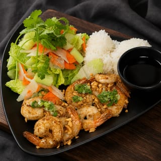 RD4. GRILLED PRAWNS Rice Dish (Com Tom Nuong)