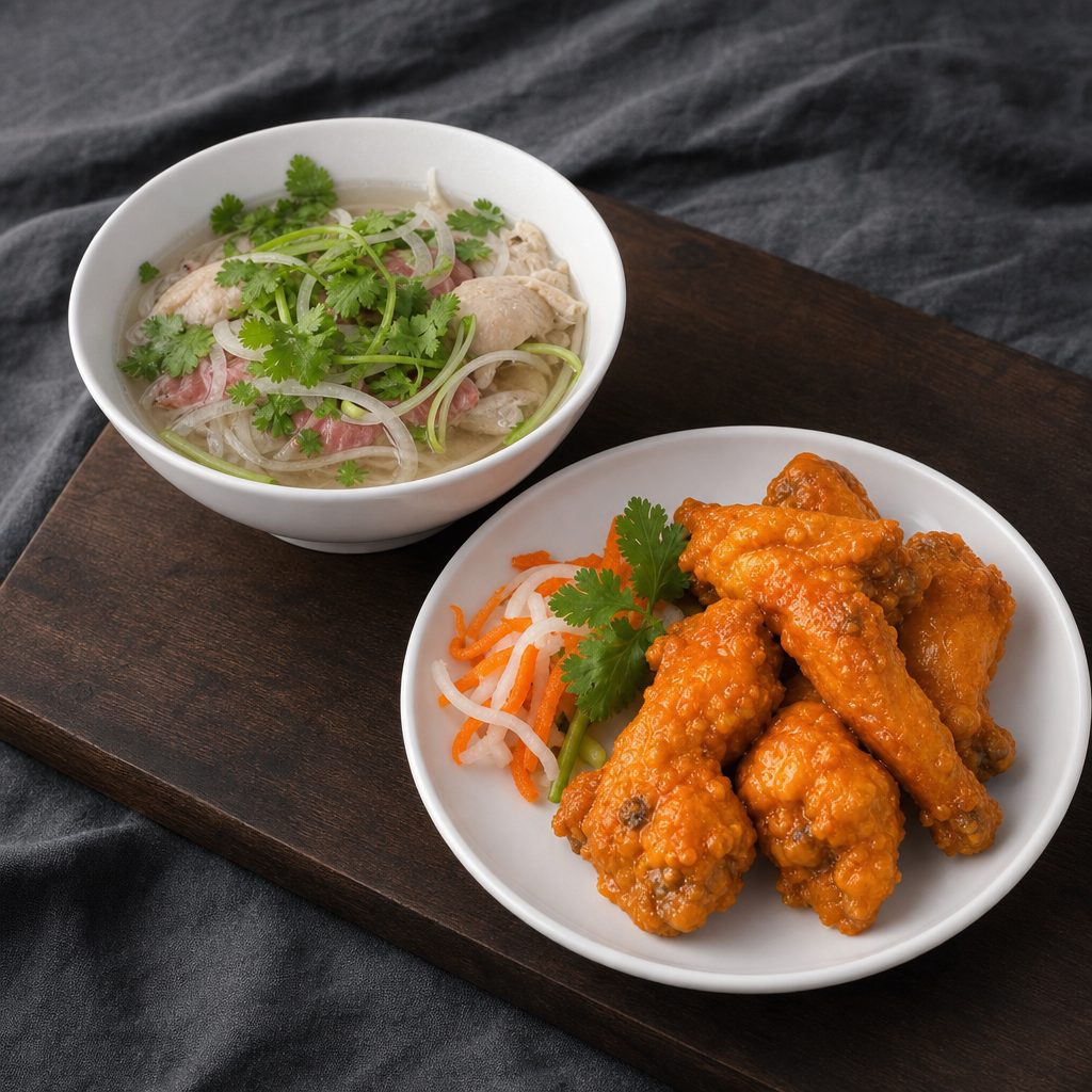 SD3. PHO Chicken - Chicken Wings Combo.