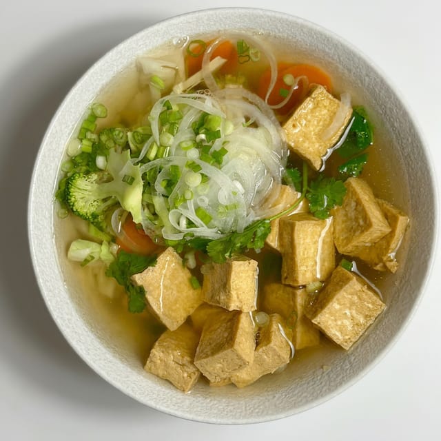 PT5 VEGETABLE MIXED TOFU - PHO (5 => People).