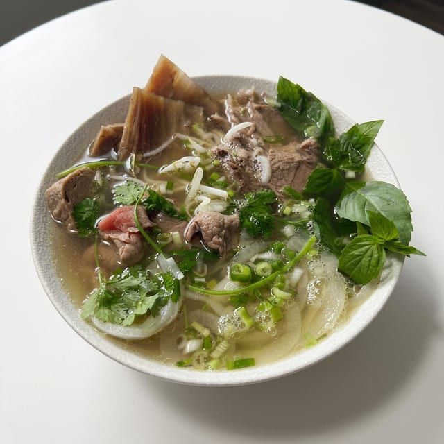 P2. PHO Special Style, (Steak, Brisket, Tendon, Tripe, Meat ball).