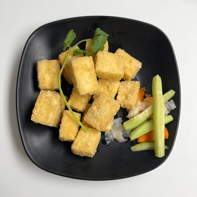 A8. Butter Garlic Crispy Tofu.