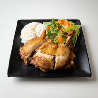 RD6. CHICKEN LEG QUARTERS Rice Dish (COM DUI GA SOI MO)